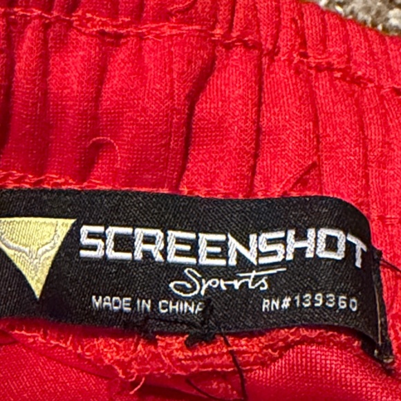Bold red unisex sweatpants / joggers from Screenshot Sports (S) - EUC! - Picture 5 of 11